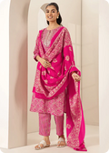 Kavya Fuchsia Printed Chanderi Suit Set with Dupatta (5)